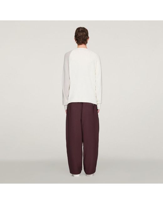Adidas White Y-3 Sport Uniform Track Pants for men