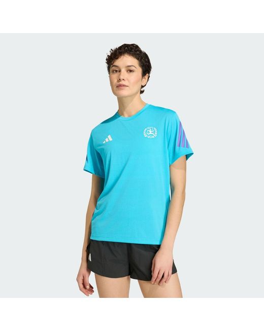 Adidas Blue Vienna Marathon Finisher T-Shirt Short Sleeve