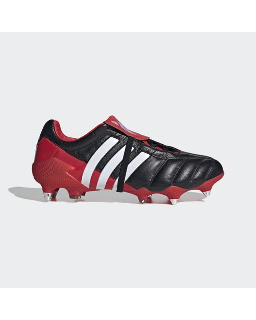 adidas Leather Predator Mania Soft Ground Boots in Black | Lyst UK