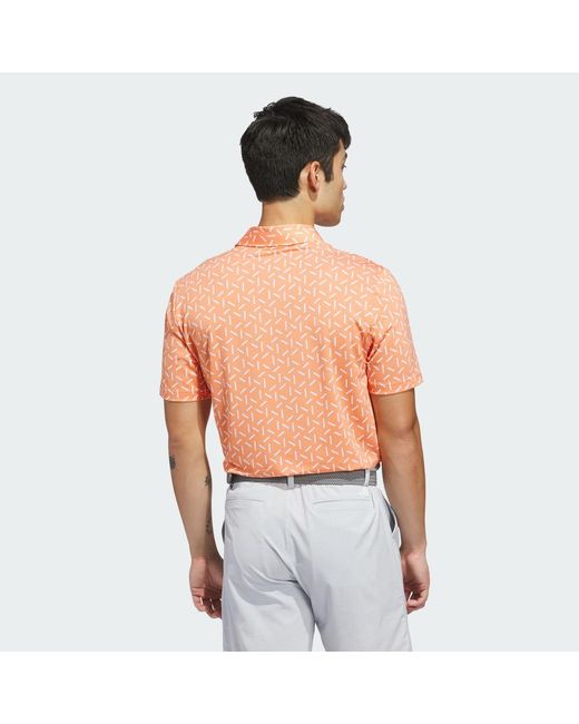 Adidas Multicolor Ultimate365 Mesh Print Climacool Polo Shirt for men