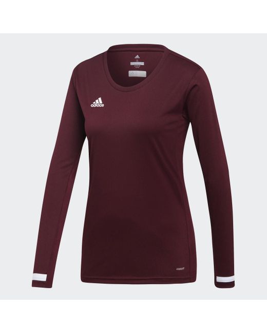 Adidas Team 19 Longsleeve in het Purple