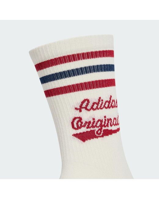 Adidas Multicolor Retro Sport Crew Socks 2 Pairs
