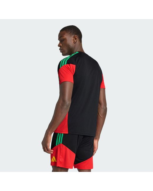 Adidas Red Jamaica 26 X Bob Marley Tiro Training Jersey for men