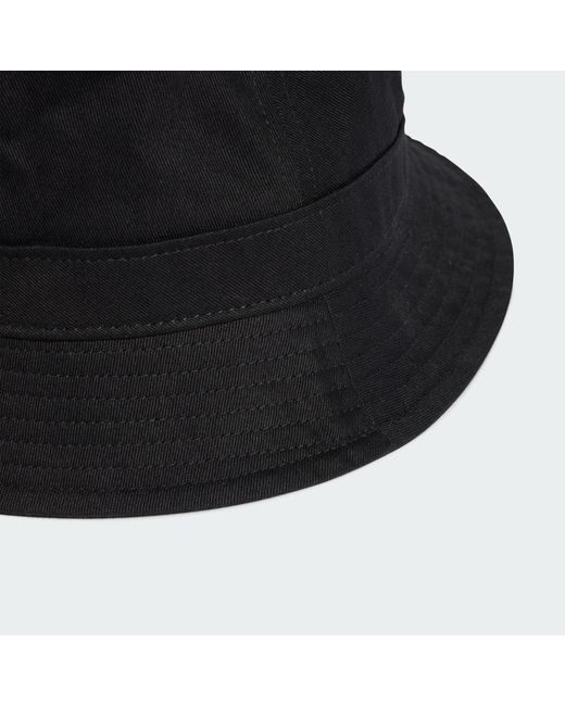 Adidas Black Adicolor Trefoil Bucket Hat