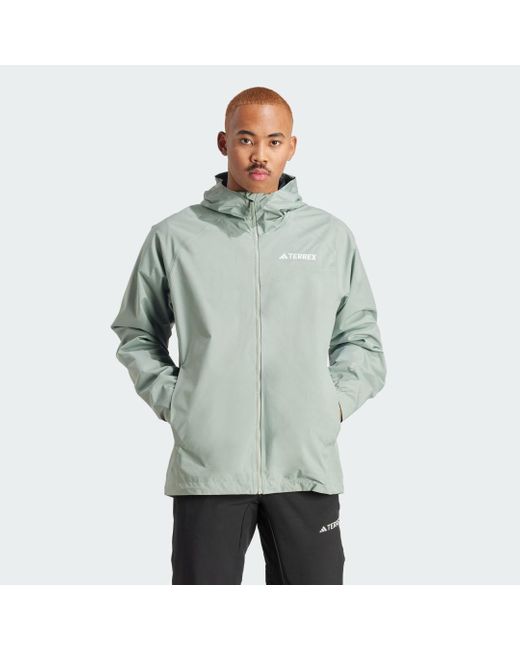 Adidas Green Terrex Multi 2l Rain.rdy Jacket for men