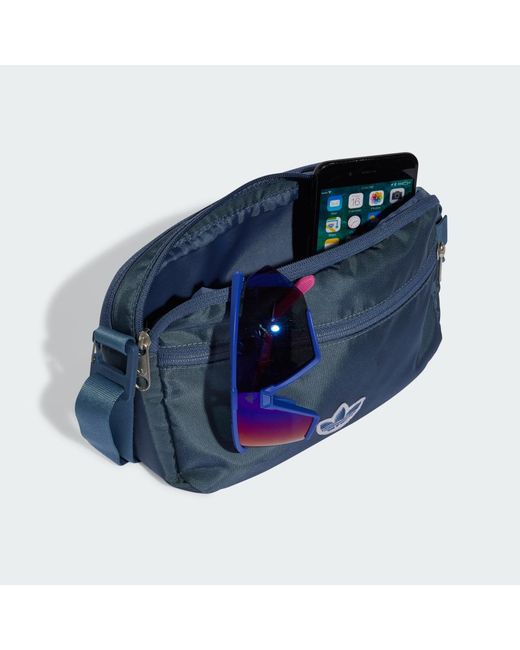 Adidas Blue Premium Essentials Small Airliner Bag