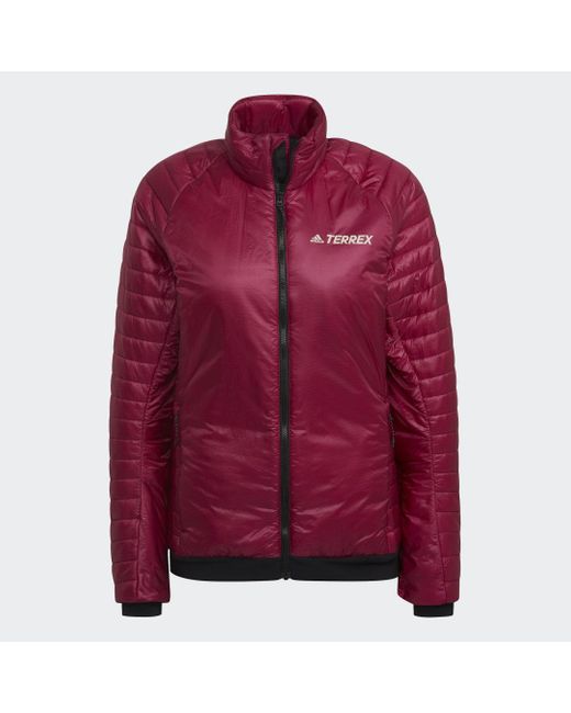Adidas Purple Terrex Techrock Primaloft Jacket