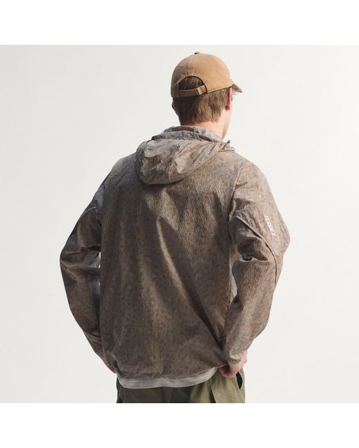 Adidas Brown Terrex Xploric Clima365 Printed Wind Anorak for men