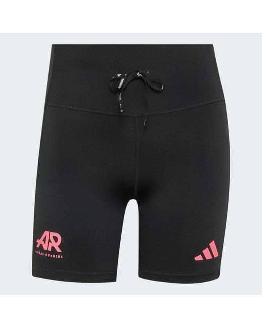 Adidas Black Adi365 Runners Short Leggings