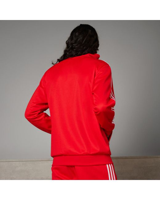 Giacca da allenamento Beckenbauer FC Bayern München di Adidas in Red da Uomo