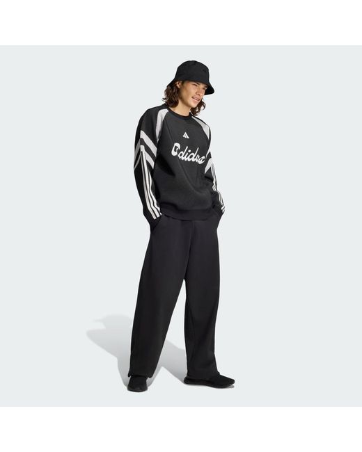 Adidas Black House Of Tiro Knitted Sweatshirt for men