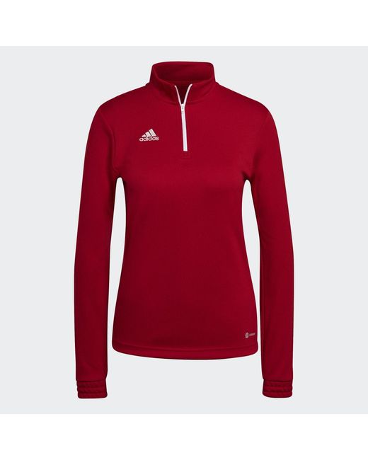 Adidas Red Entrada 22 Training Top