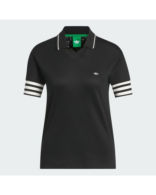 Adidas Red Originals 3-Stripe Polo Shirt