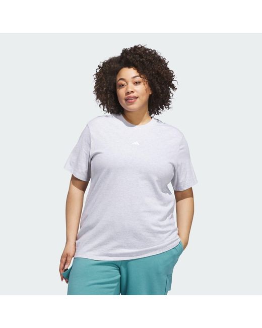 Adidas White Essentials Small Logo Tshirt