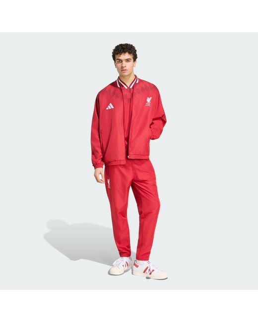 Adidas Red Liverpool Fc Stadium Track Top for men