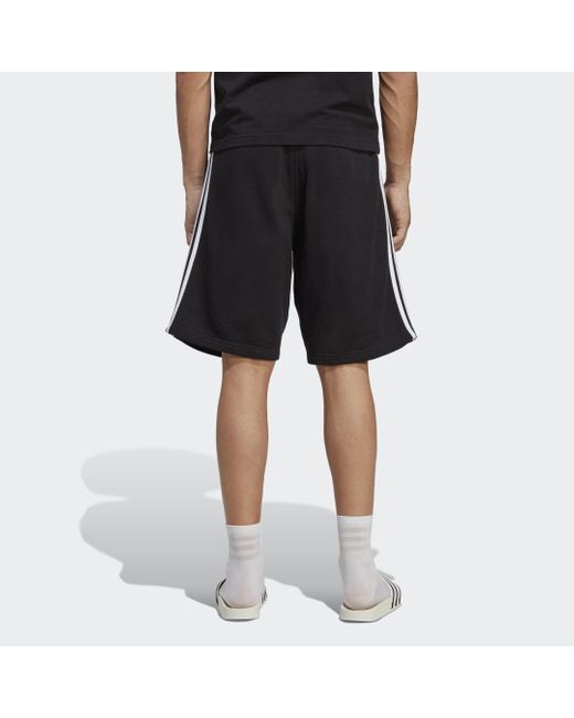 Short adicolor Classics 3-Stripes di Adidas Originals in Black da Uomo
