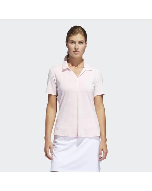 adidas pink polo