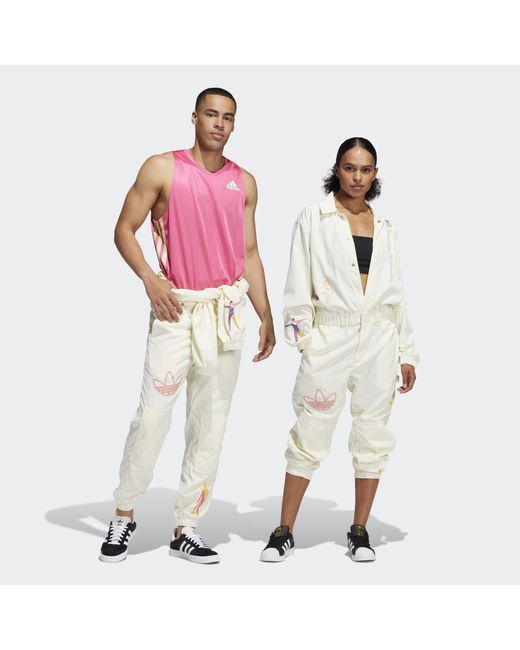 Adidas White Love Unites Jumpsuit (gender Neutral)