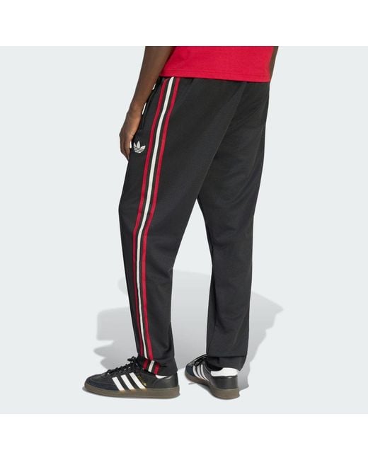 Adidas Black Manchester United Originals Track Pants for men