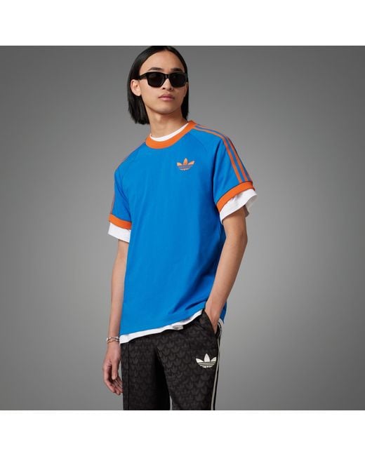 adidas Adicolor 70s Vintage Cali T shirt in Blue for Men Lyst UK