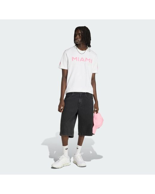 Adidas White Inter Miami Cf T-Jersey for men