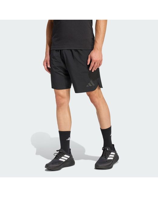 Adidas Black Tiro Travel Woven Shorts for men