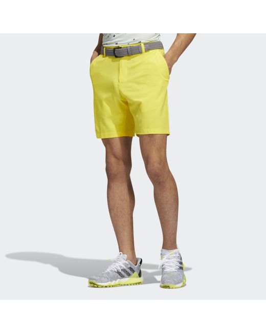 Adidas Yellow Ultimate365 Core 8.5-inch Shorts for men