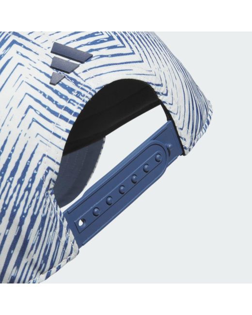 Adidas Blue Tour 3-stripes Printed Cap for men