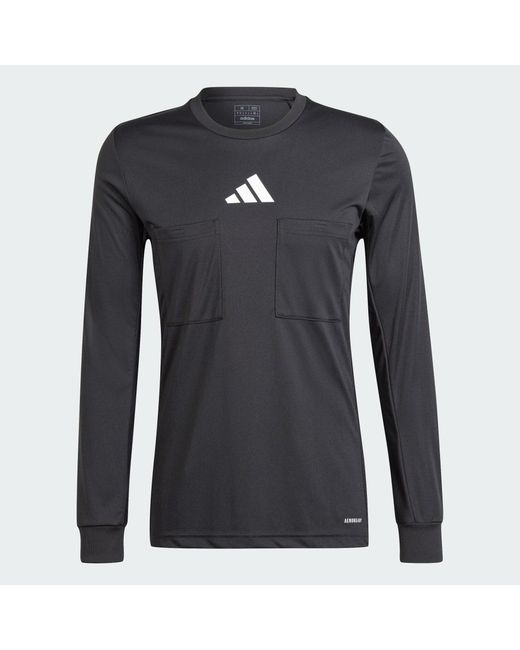 Adidas Blue Referee 24 Long Sleeve Jersey for men