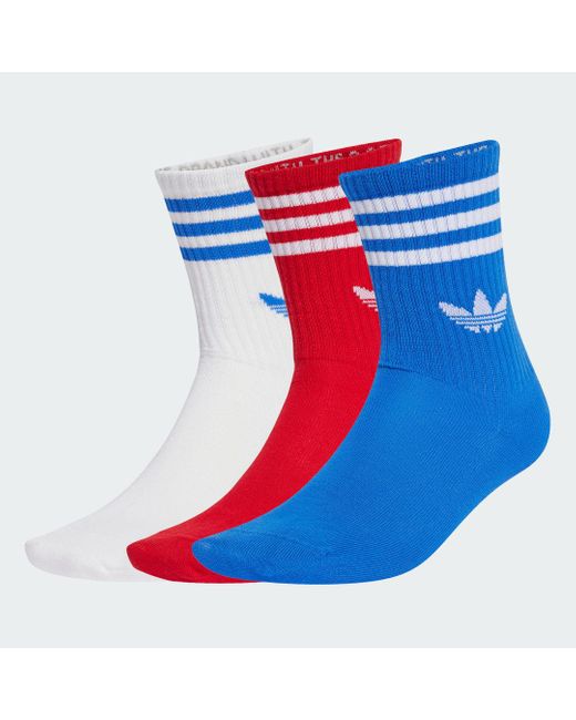 Calcetines Clásicos 3 Bandas Adidas de color Blue