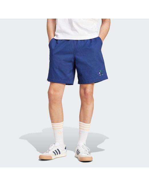 Adidas Originals Leisure League Groundskeeper Short in het Blue voor heren