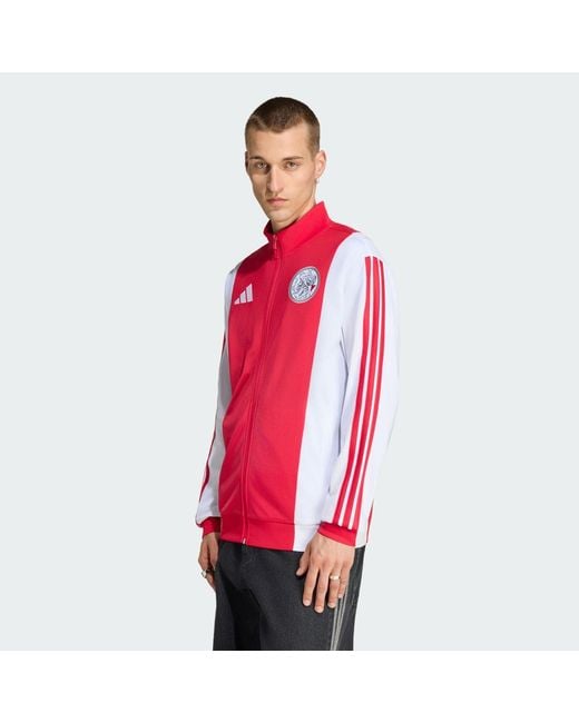 Adidas Red Ajax Amsterdam Dna Track Top for men