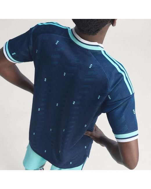 Adidas Blue Germany 26 Away Authentic Jersey for men