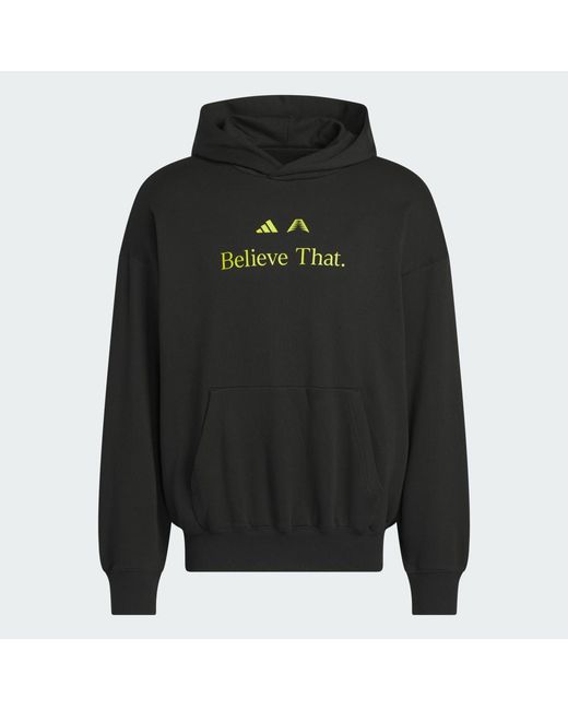 Adidas Black Anthony Edwards Believe That Hoodie for men