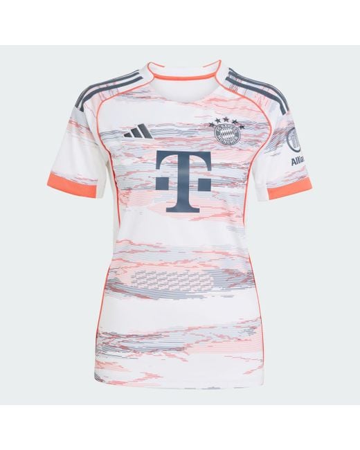 Adidas White Fc Bayern München 25/26 Auswärtstrikot