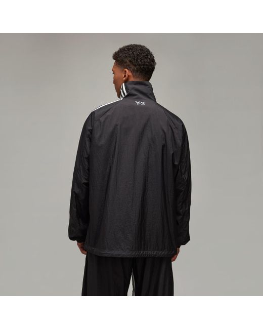 Y-3 3-Stripes Nylon Shell Jacket di Adidas in Black da Uomo