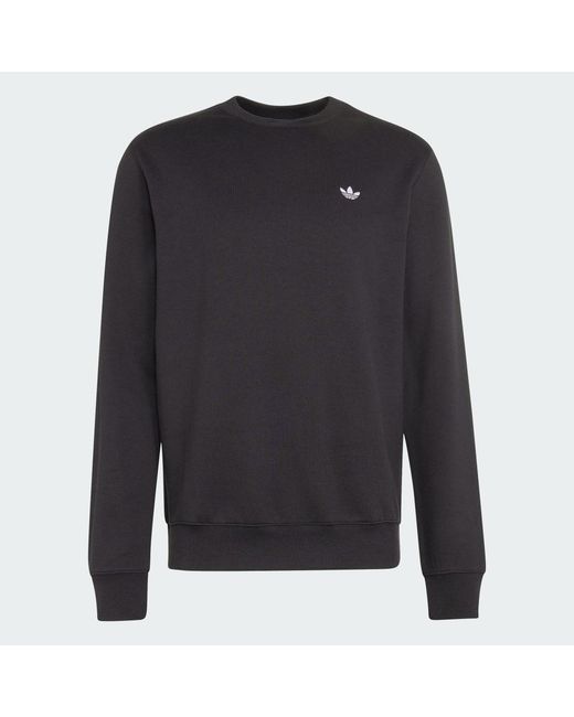 Adidas Blue Trefoil Essentials Crew Sweatshirt for men