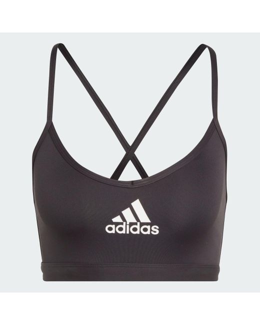 Adidas Black Aeroct Ls Bra