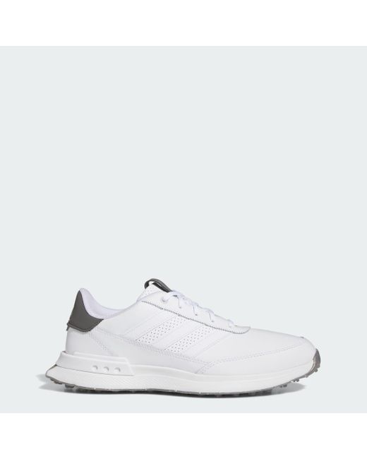Adidas White S2g Spikeless Leather 24 Golf Shoes for men