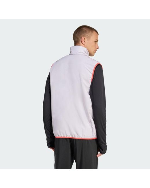 Adidas Gray Team D Primaloft Vest for men