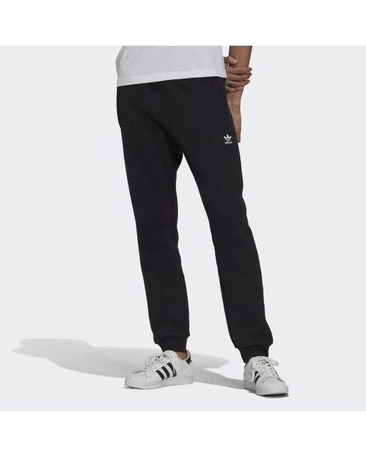 Originals | Heren adidas Loungewear Trefoil Essentials Broek Medium Grey  Heather ~ Kristibrothers