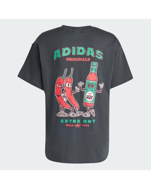 Camiseta Chilli Gfx Adidas de hombre de color Black