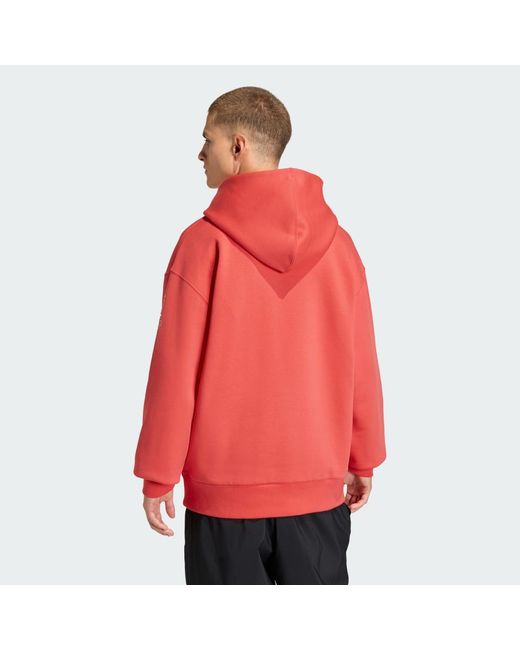 Adidas Red Poc Gfx Hoodie M for men