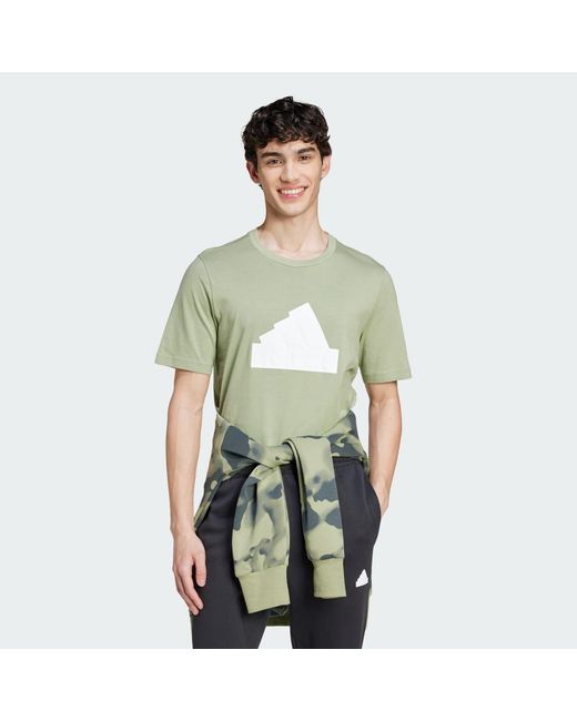 Adidas Green Future Icons Badge Of Sport T-Shirt for men