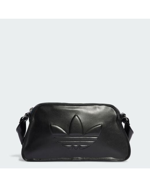 ★Adidas★トートバッグ Polyurethane Embossed Trefoil Bag adidas Polyurethane Embossed Trefoil Shoulder Bag in Black