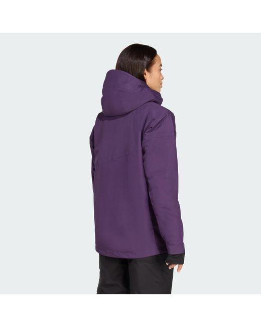 Adidas Purple Terrex Multi 2L Rain.Rdy Insulated Jacket