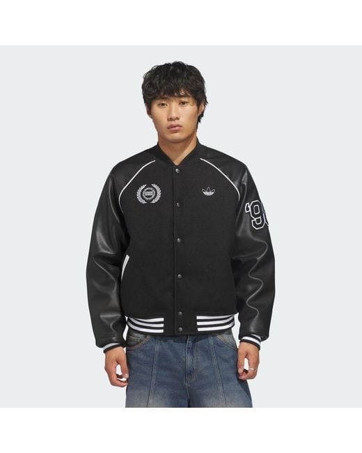Adidas Black Skateboarding X Tyshawn Varsity Jacket