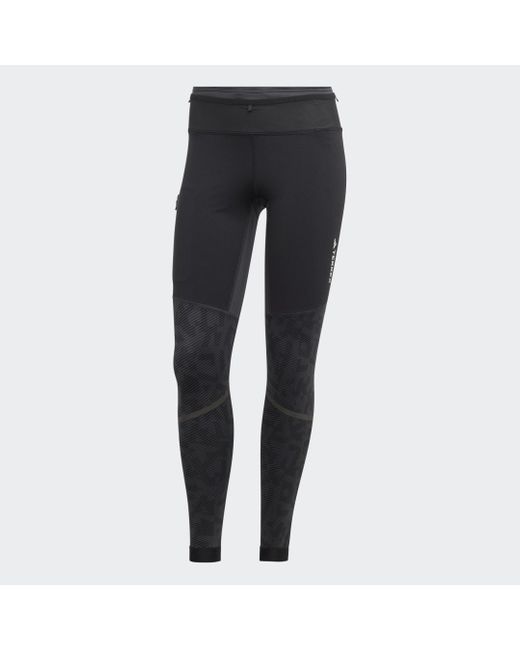 Adidas Black Terrex Agravic Trail Running Leggings