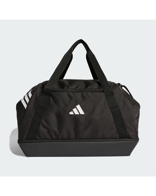 Adidas Black Tiro Duffle Bag Medium With Bottom Compartment