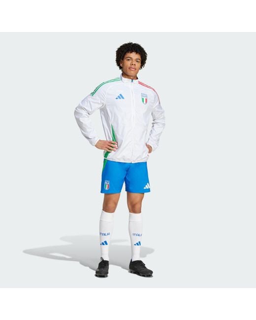 Adidas Blue Italy Anthem Jacket for men